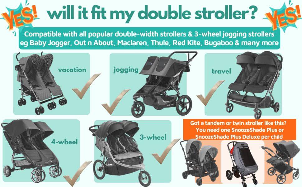 Double on sale stroller comparison