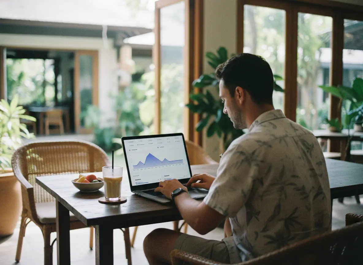 Screenshot of the QR code analytics page